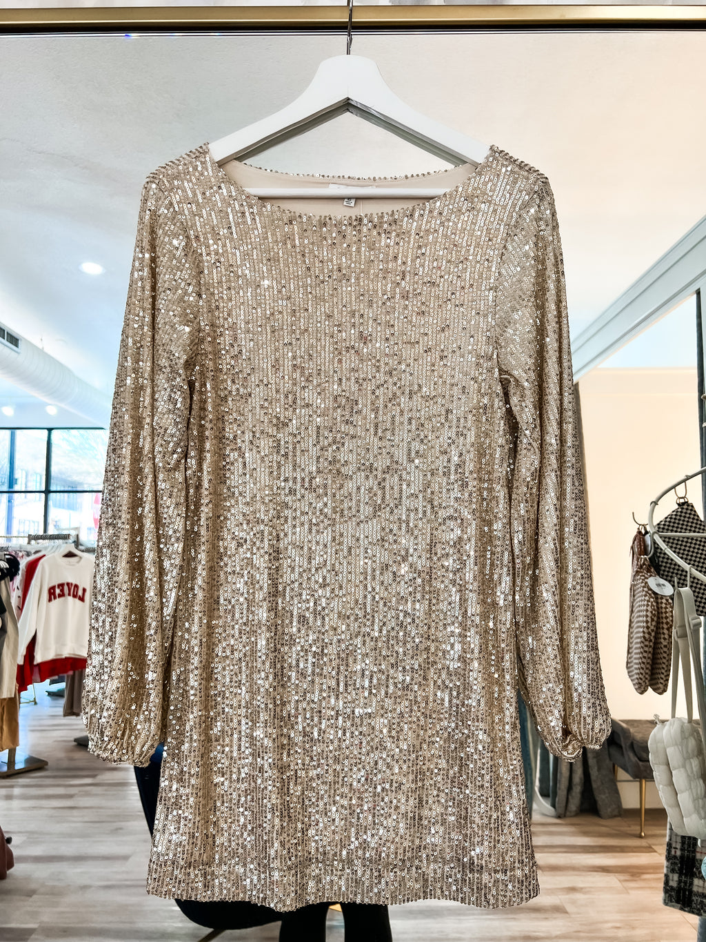 Z Supply - Andromeda Sequin Dress Champagne main image 0