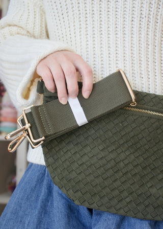 Suede Westlyn Woven Bum Bag