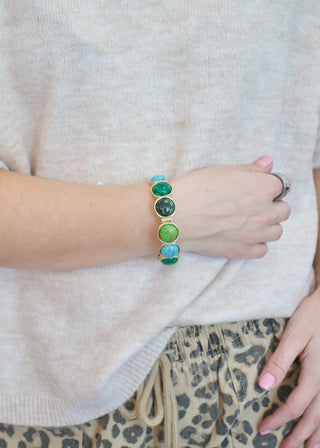 Britt Bold Gemstone Stretch Bracelet