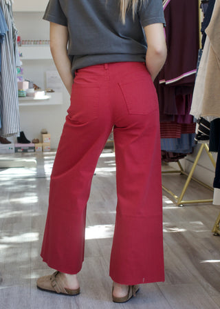Twill Pants - Red Velvet