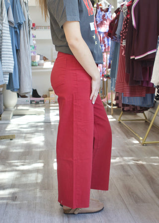 Twill Pants - Red Velvet