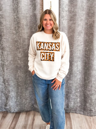 Ivory Leopard Signature Sweatshirt