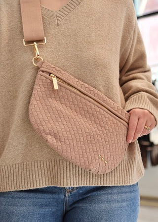 Suede Westlyn Woven Bum Bag