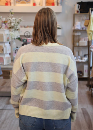 Cirrus Stripe Sweater - Sunnyside