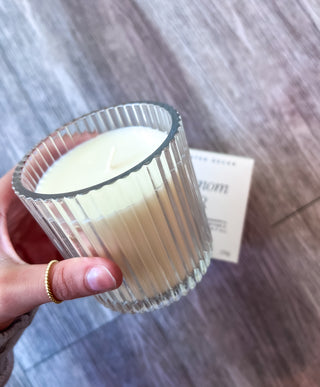 Boxed Ribbed Candle