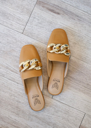 Sheena Chain Loafer - Camel
