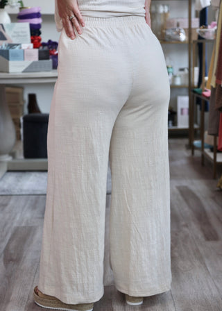 Scout Textured Slub Pant - Whisper White