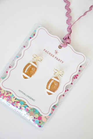 Let's Kick It Gold and Enamel Earrings