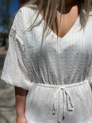Cotton Eyelet Tiered Dress