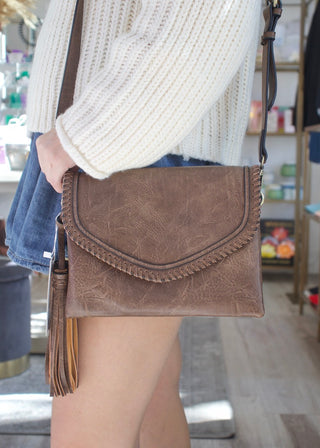Sloane Flapover Crossbody - Coffee
