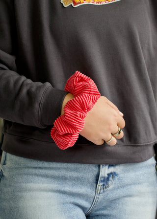 Football Oversized Scrunchy