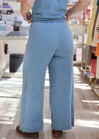 Scout Jersey Denim Pant - Santorini Indigo