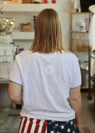 USA Relaxed Tee - White