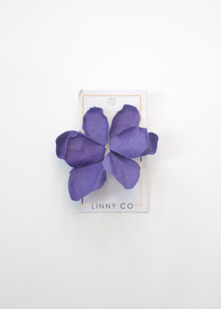 Eden Statement Earring - Purple