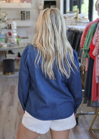 Bykairon Shirt - Mid Blue Denim