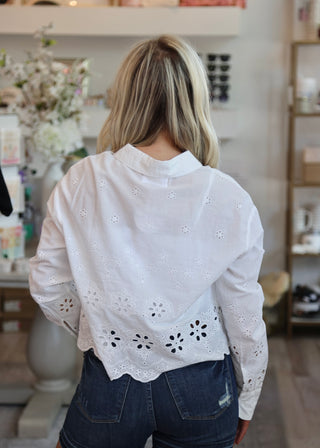Miranda Novelty Shirt - Riviera White