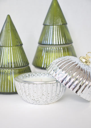 Silver Ornament Candle