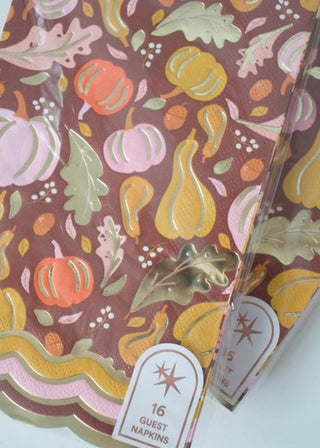 Gourdgeous Gatherings Guest Towel Napkins