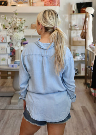 Galina Tencel Shirt - Skyway Wash