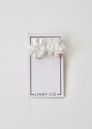 Mason Pearl Flower Statement Earrings