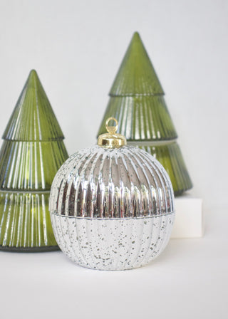 Silver Ornament Candle