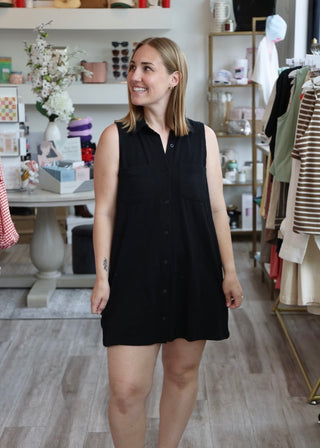 black mini dress in store Marbelle Black Mini Dress - 8