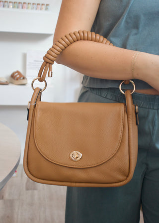 Effie Messenger Satchel Bag - Mocha