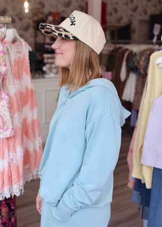 Kaia Zip Jacket - Hazy Aqua