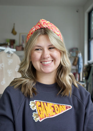 Football Knotted Headband