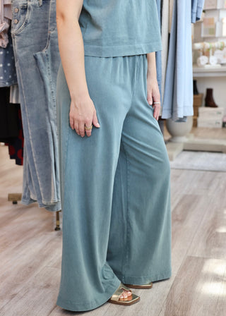 Scout Jersey Crop Flare Pant - Emerald Cove
