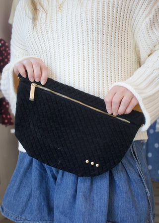 Suede Westlyn Woven Bum Bag