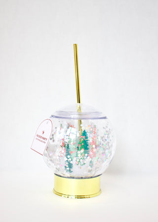 Let It Snow Globe Sipper Novelty Cup