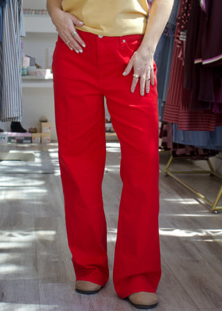 Taylor Straight Leg Pant - Salsa