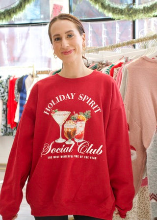 Holiday Spirit Social Club Sweatshirt