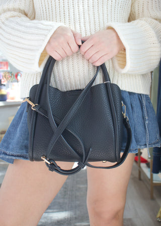 Ruby Compartment Satchel - Black