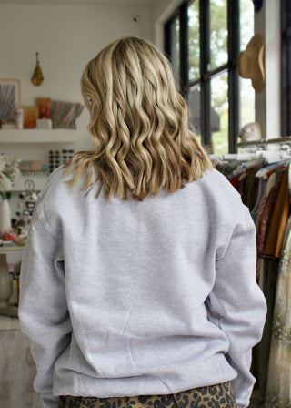 Red Kingdom Football Sweatshirt - Heather