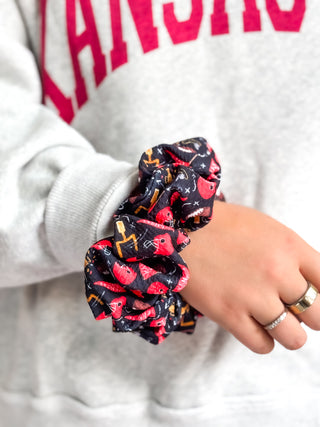 Football Oversized Scrunchy