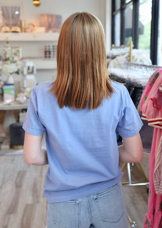 USA Patchwork Tee - Blue