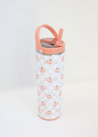 Fall 30oz Leakproof To-Go Tumbler - Pumpkin Check