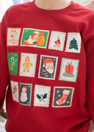 Holiday Stamps Sweatshirt