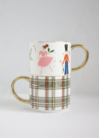 Green Plaid Coffee Mug