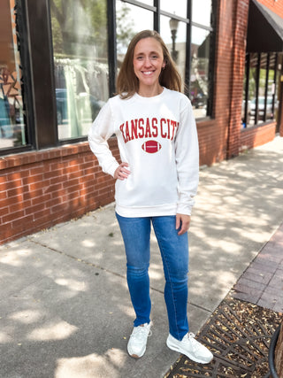 KC Football Sweatshirt - Ivory