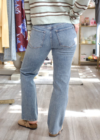 Anika Crop Flare Denim - Hazlett
