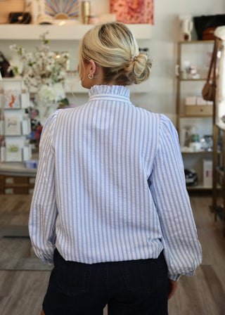 Byginette Frill Blouse - Bright White