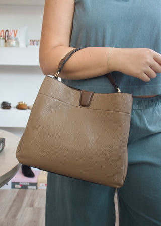 Tati Monogram Satchel - Ash Brown
