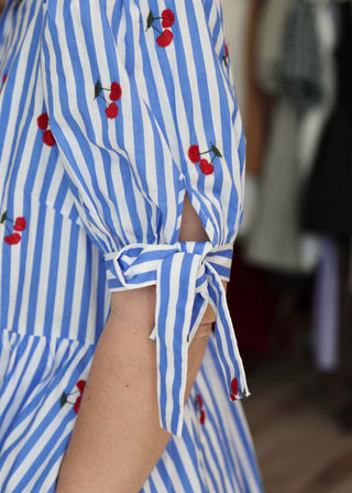 Cherry Dress - Blue