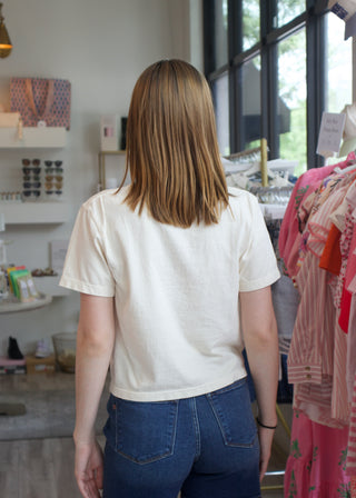 USA Patchwork Cropped Tee