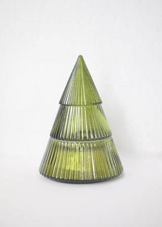 Glass Tree Candle - Fraser Fir