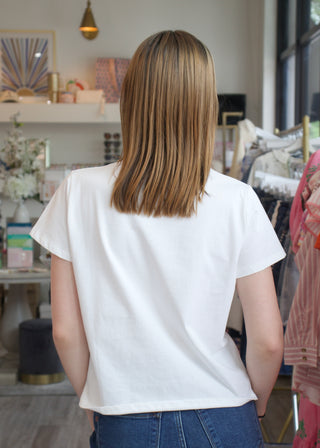 Flag Patchwork Top - White