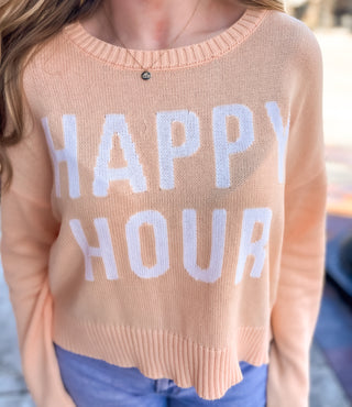 Sienna Happy Hour Sweater - Grapefruit